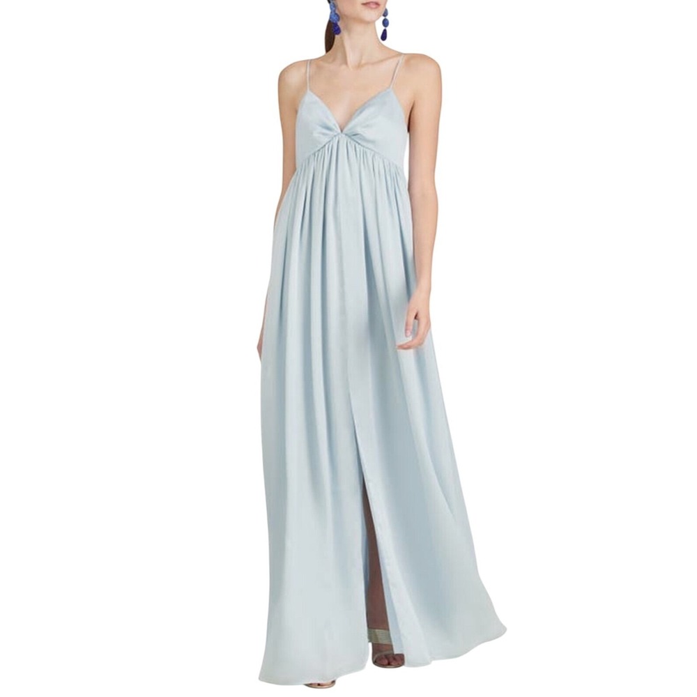 $285 NWT SACHIN & BABI Jessica Ice Blue Gown Maxi Dress Formal Prom Bridal SZ 10